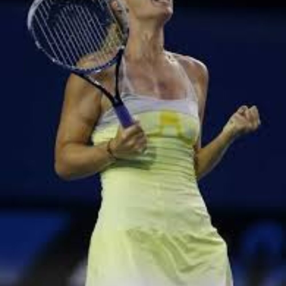 Maria Sharapova Nike Tennis Dress Australian Open 2013 Women's Small Yellow RARE